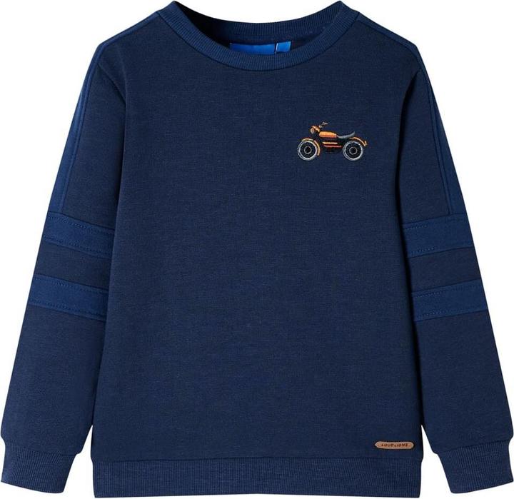 VidaXL Kinder-Sweatshirt Marineblau Melange 116,Material: 92 (116)