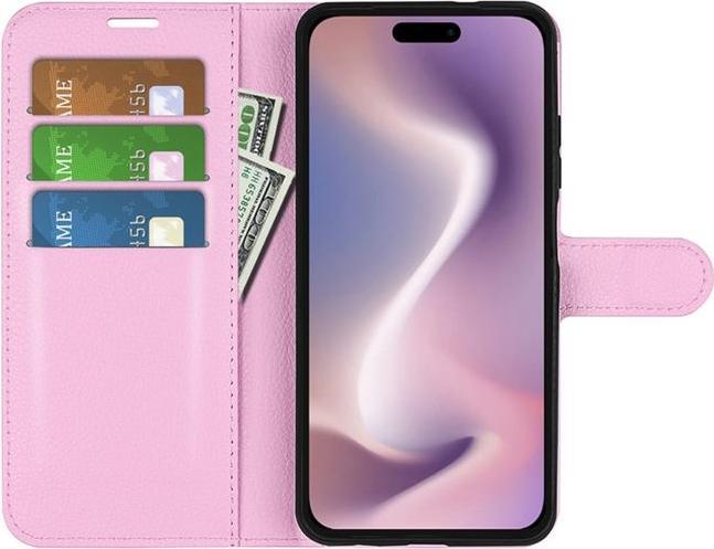 Actual product image MU Classic Litchi Leather Bookcover Series (Apple iPhone 16 Pro)
