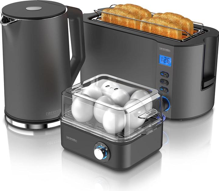 Produktbild Arendo Wasserkocher Set mit Toaster und Eierkocher (1.50 l)