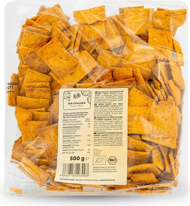 Image du produit KoRo Crackers bio à la poudre de tomate et à l'origan (500 g)