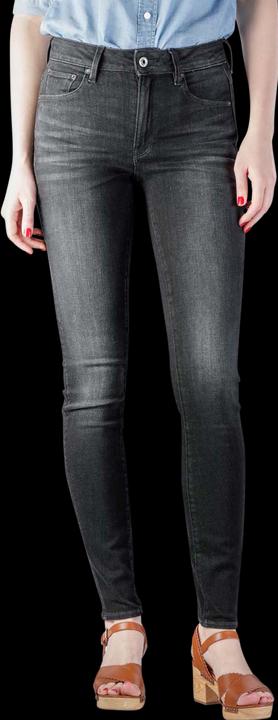 Actual product image G-Star 3301 High Skinny Jeans Superstretch worn in coal (W29/L32)