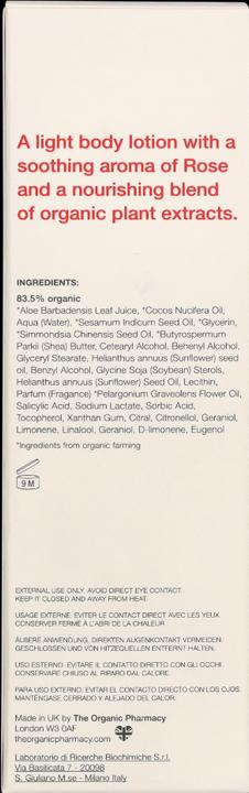 Produktbild The Organic Pharmacy Rose Body Lotion (Körpercreme, 100 ml)