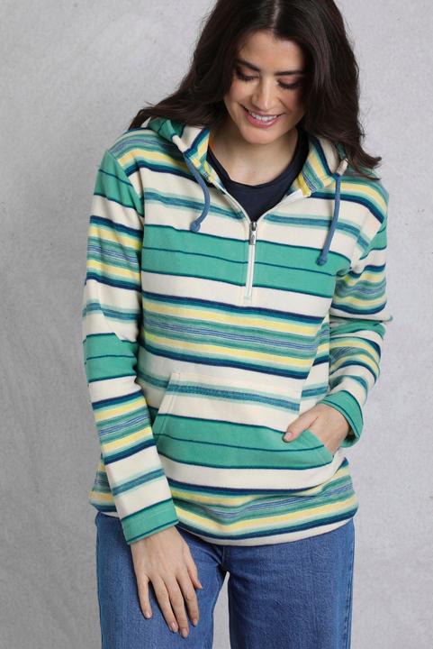 Produktbild Weird Fish Lana Kapuzenpullover mit kurzem Reissverschluss (40 D)