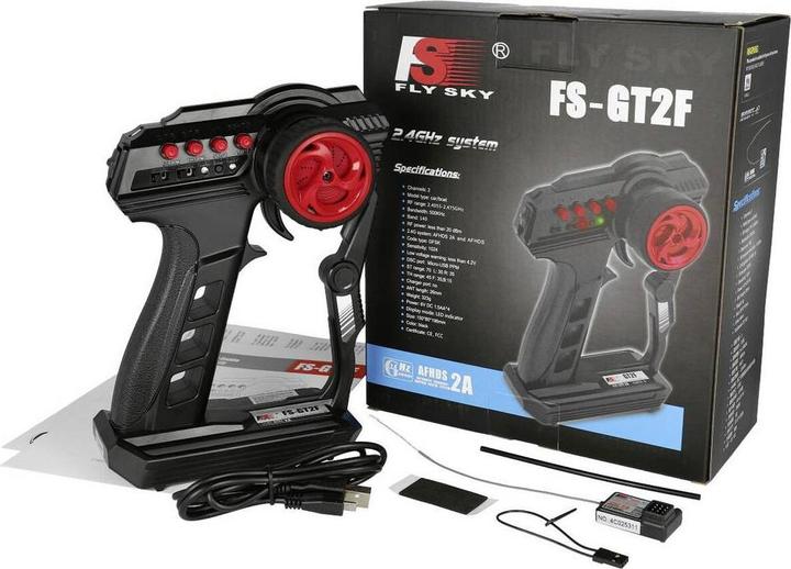 Immagine prodotto Fly Sky FlySky FS-GT2F telecomando a pistola 2,4 GHz Numero di canali: 2 incluso il ricevitore