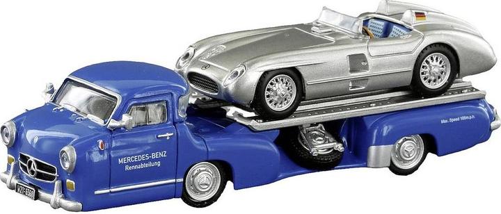 Produktbild Lemke Mercedes Benz Renntransporter Das Wunder + 300 SLR Roadster (Spur H0)