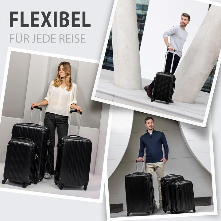 Produktbild Fergé 3-teiliges Kofferset QUÉBEC (Handgepäck (bis 50l), M (50 - 90l), L (90 - 115l))