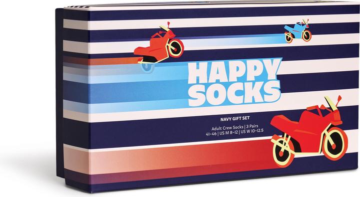 Actual product image Happy Socks Navy Gift Set (pack of 3, 36 - 40)