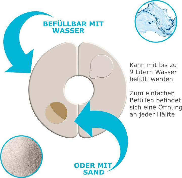 Image du produit Deuba 4 pesi per gazebo (25 cm, 23.50 cm)