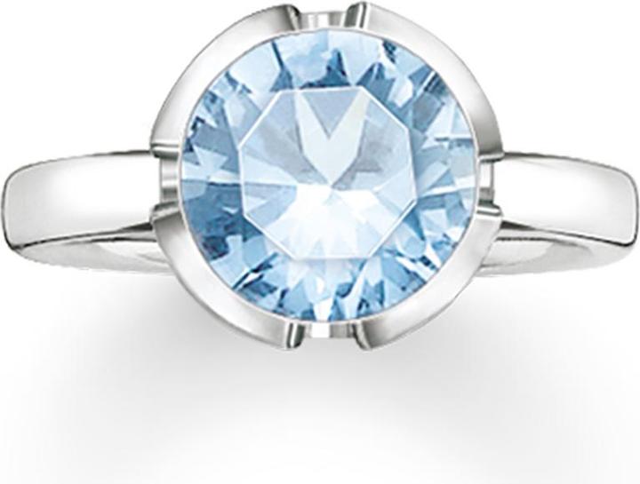 Image du produit Thomas Sabo Bague syn. spinelle bleu clair TR2036-009-31 (52, Argent 925)