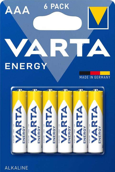 Immagine prodotto Varta Batteria Energy AAA Alcalina 1,5 V 6 pezzi (6 pz., AAA, 1200 mAh)
