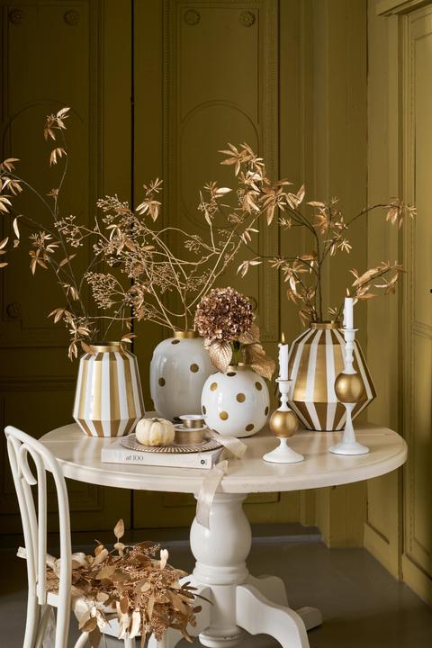 Immagine prodotto PIP Studio Portacandele in metallo Sfera media oro bianco 37 cm
