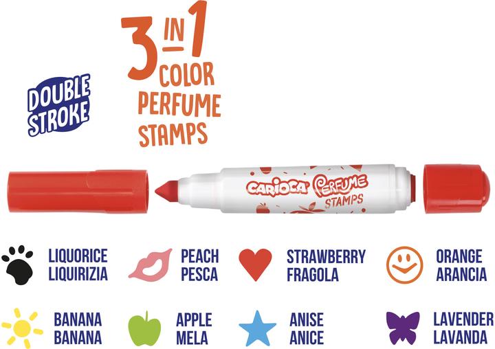 Actual product image Carioca Stamp felt-tip pens (Multicoloured, 8 x)