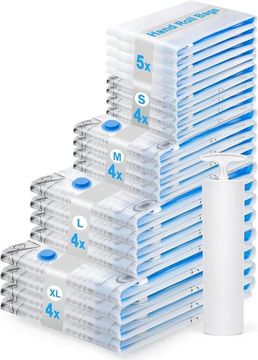 Produktbild BoxLegend Vakuumbeutel-Set für Kleidung (inkl. Handpumpe)