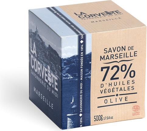 La Corvette Savon de Marseille Olive Block fest (Hartseife)