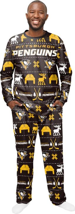 Produktbild Foco NHL Winter XMAS Pyjama Schlafanzug Pittsburgh Penguins - M (M)