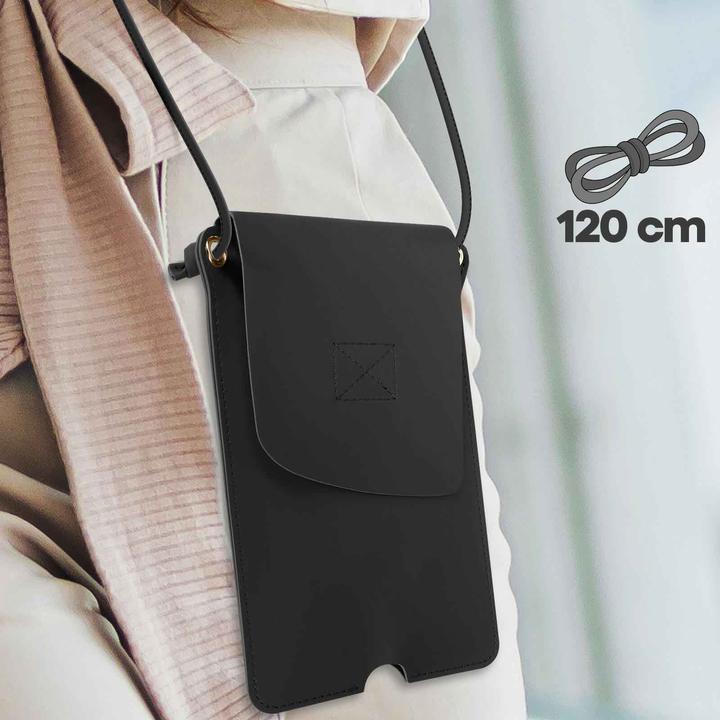 Actual product image Avizar Faux leather mobile phone case with card pocket Series (Universal)