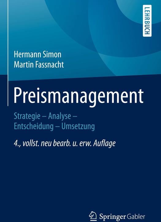 Preismanagement (Allemand, Martin Fassnacht, Hermann Simon, 2016)