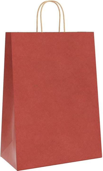 Produktbild VidaXL Kraftpapiertüten 50 Stk. mit Henkel Rot 32x17x44 cm Papiertüte (Geschenktüte, 50 x)