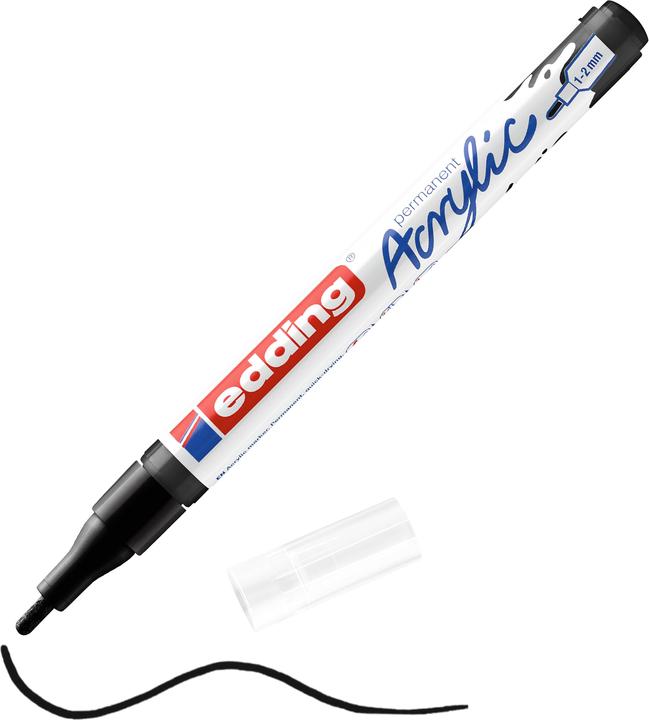 Produktbild Edding Acrylmarker 5300 Fein (Tiefschwarz, 2 mm, 1 x)