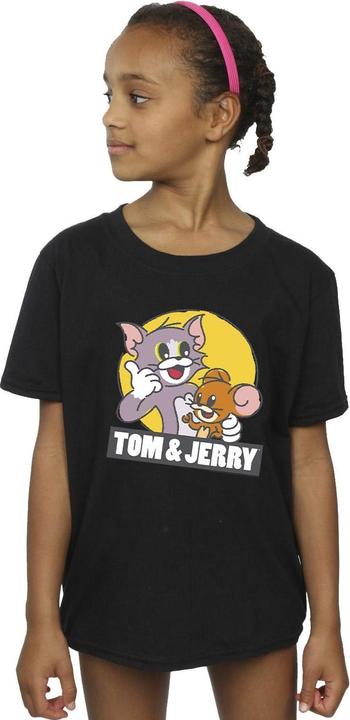 Actual product image Tom & Jerry Girls Sketch Logo Cotton T-Shirt (140, 146)
