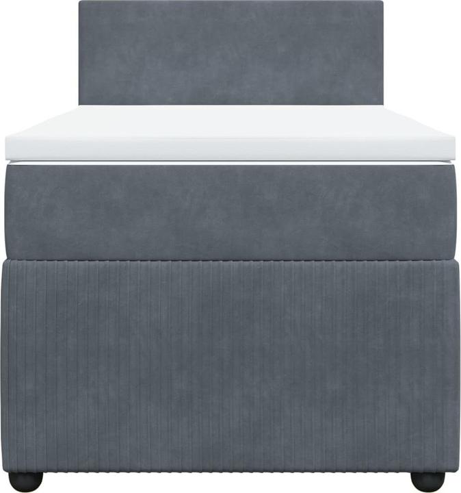 Actual product image VidaXL Bo x spring bed with mattress 180 x 200 cm velvet (180 x 200 cm, 180 x 200 cm)