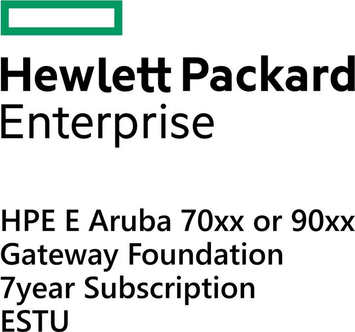 Produktbild HPE E Aruba 70xx or 90xx Gateway Foundation 7yr Subscription E-STU (1 Geräte)