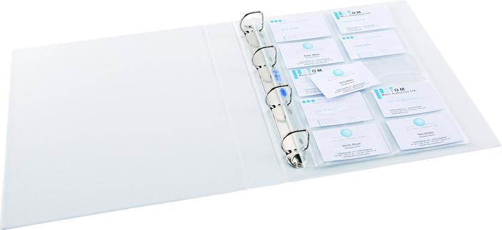 Produktbild Elba Visitenkarten-Prospekthülle, DIN A4, PP, 0,09 mm glasklar, links offen, dokumentenecht, für 20 Visit (A4, 1 x)