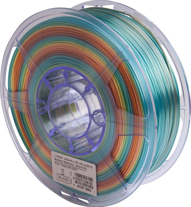 Immagine prodotto eSUN Filamento PLA Silk Rainbow 1,75mm 1000g (PLA, 1.75 mm, 1000 g, Multicolore)