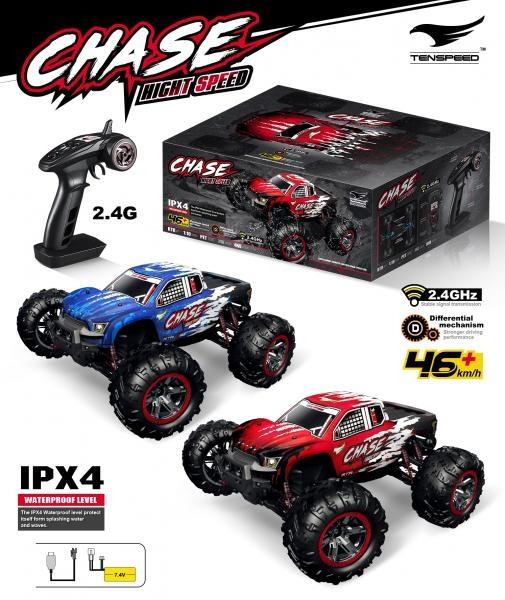 Produktbild S-idee RC Monstertruck 1:10 mit 2,4 GHz 50 km/h schnell mit zwei Motoren ca. 50 km/h
