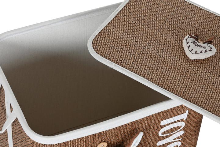 Actual product image Esprit Laundry basket Home Blue Brown Natural Children's 44 x 44 x 45 cm 4 Pieces