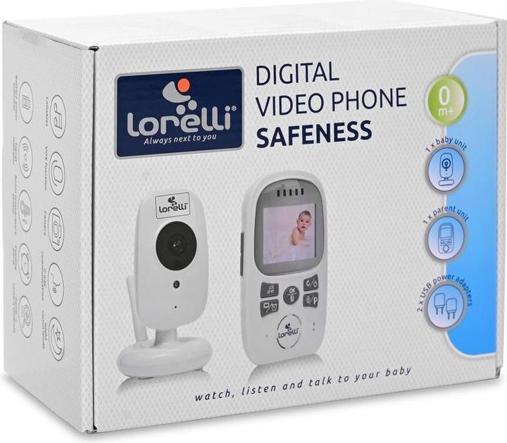 Produktbild Lorelli Babyphone Safeness, Nachtsicht (Babyphone mit Kamera, 300 m)