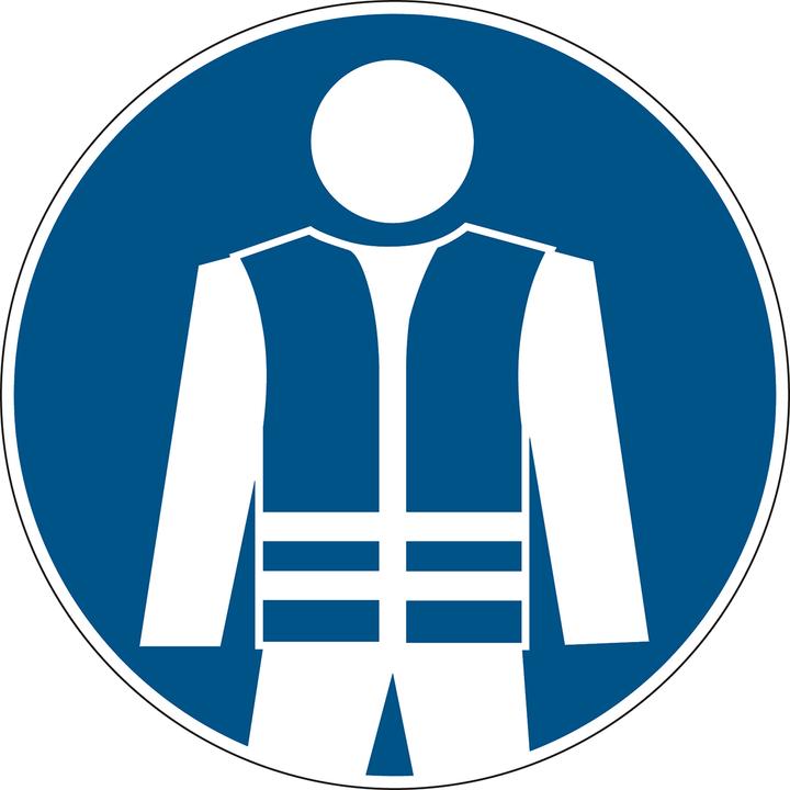 Immagine prodotto Brady PIC-842-DIA 100-B7527, Segnaletica obbligatoria - Indossare il gilet di sicurezza