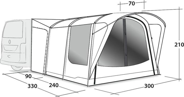 Actual product image Outwell Waystone 240 (Tunnel tent, 17.10 kg)