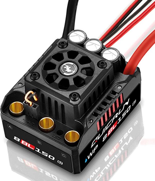 Actual product image Hobbywing QuicRun WP8BL150 G2 Brushless ESC 150A 3-6s for 1/8th scale