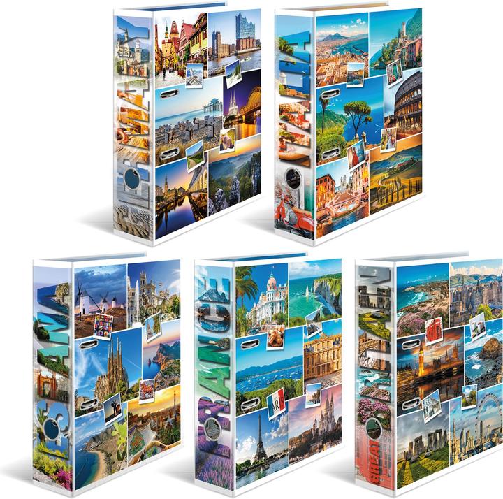 Image du produit HERMA 1x10 classeurs à motifs Europe pour DIN A4 (A4, 70 mm, 10 pièce(s))