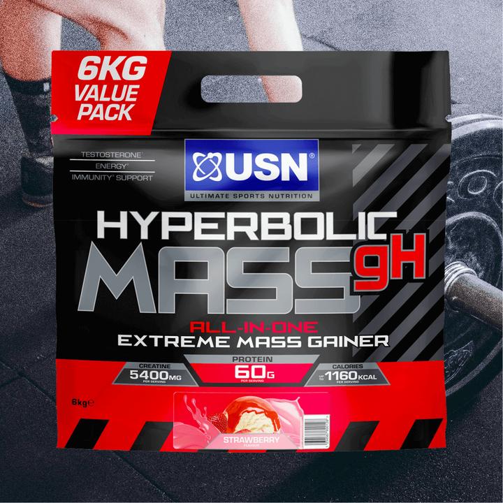 Actual product image USN Hyperbolic Mass bag 6000g (Strawberry, 1 pcs., 6140 g)