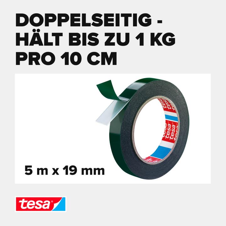Actual product image tesa Powerbond OUTDOOR double-sided mounting tape (19 mm)