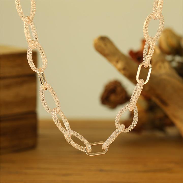Image du produit Andreani Bracelet avec amazonite véritable (80 cm, Pierres, Nude, Verre, Marron, Métal)
