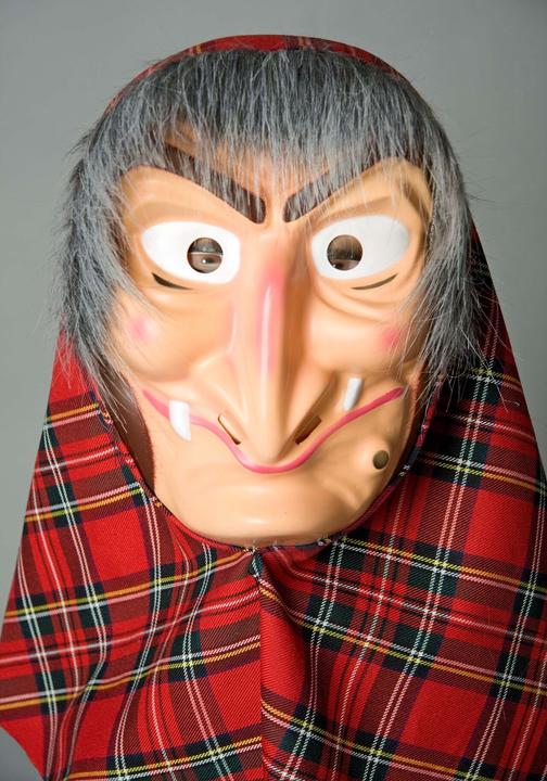 Image du produit Festartikel Müller Masque de sorcière avec foulard et cheveux, Pvc