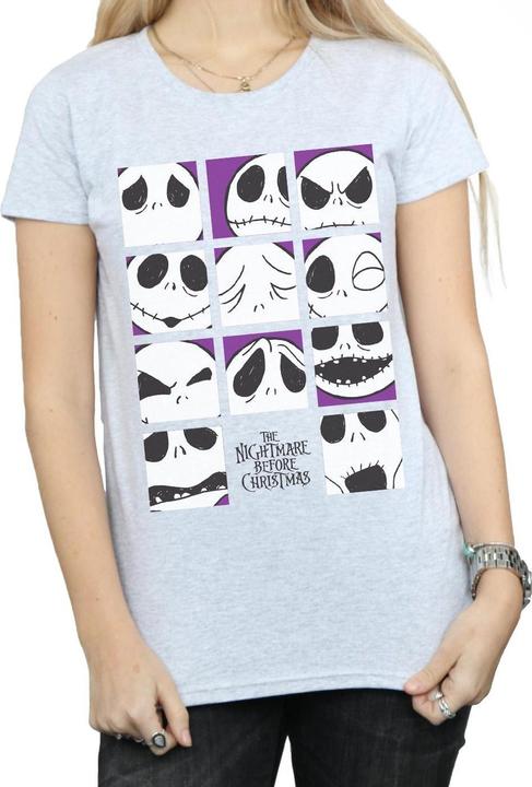 Immagine prodotto Disney Nightmare Before Christmas Many Faces Of Jack Squares Maglietta Donna (S)