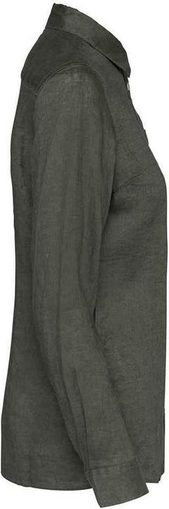 Actual product image Spasso Womens/Ladies Linen Long-Sleeved Shirt (XXL)