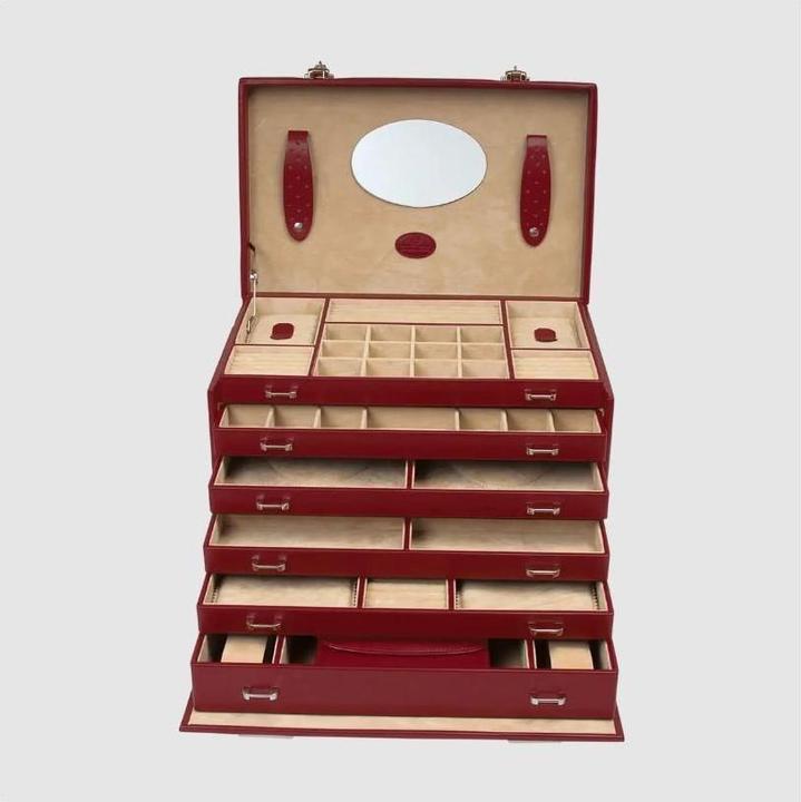 Actual product image Windrose Jewelry box Merino 4 - Red