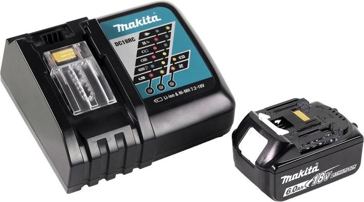 Actual product image Makita DGA 506 RG1 Battery angle grinder 18 V 125 mm Brushless + 1x battery 6.0 Ah + charger (125 mm)