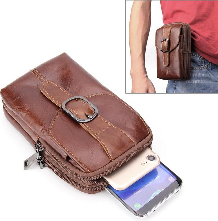 Produktbild Cover-Discount Universal - Doppel Zipper Gurttasche braun