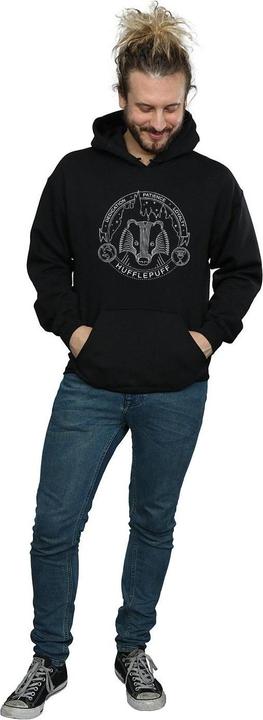 Immagine prodotto Hufflepuff Seal Felpa con Cappuccio Uomo (3XL)