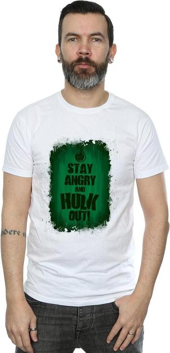 Actual product image Mens Hulk Stay Angry T-Shirt (XL)