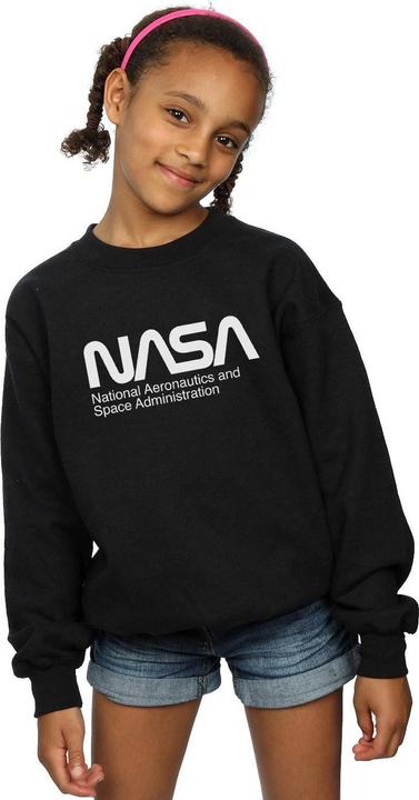Actual product image Nasa Girls Aeronautics And Space Sweatshirt (140, 146)