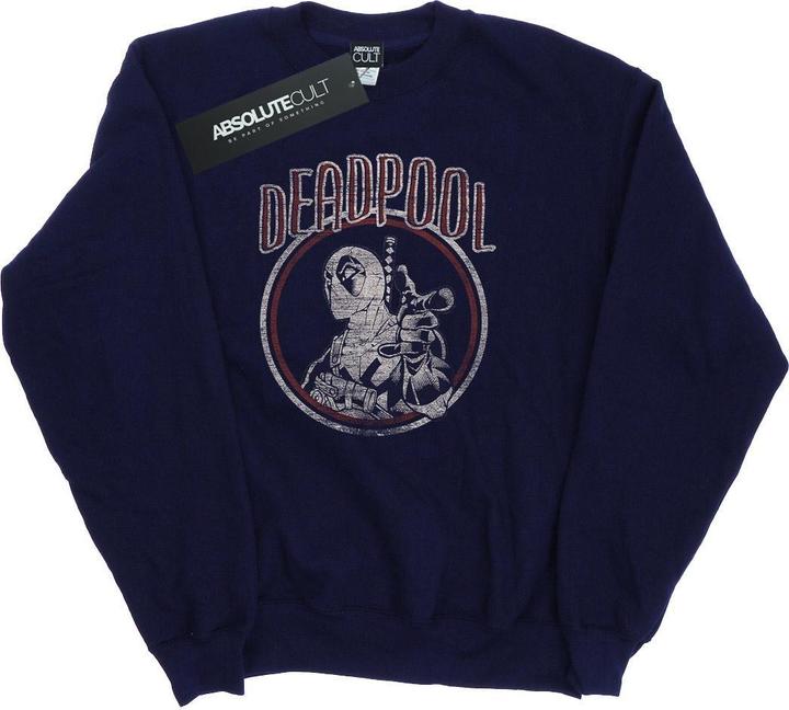 Actual product image Womens/Ladies Deadpool Vintage Circle Sweatshirt (S)