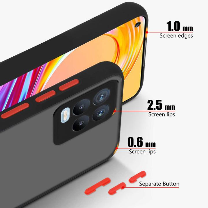 Image du produit Cadorabo Coque pour Realme 8 4G / 8 PRO Hybrid Matt (realme 8, Realme 8 Pro)