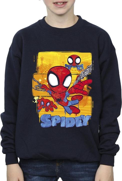 Actual product image Boys Spidey And His Amazing Friends Flying Sweatshirt (140, 146)
